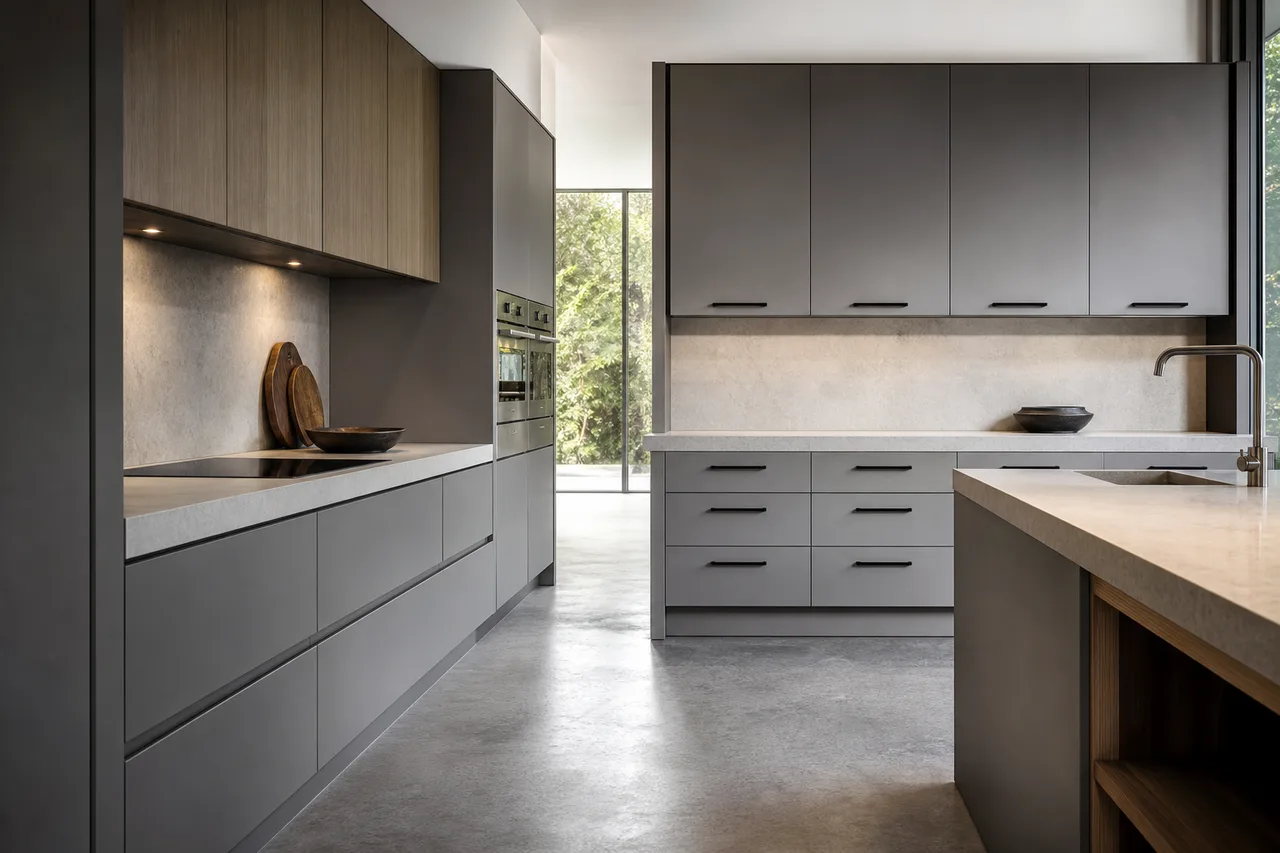 Mga Handless Kitchen Cabinets sa US (2026): Isang Malinaw na FAQ ng Mamimili para sa Mga Disenyong Walang Handleless, Integrated-Pull, at Black-Handle