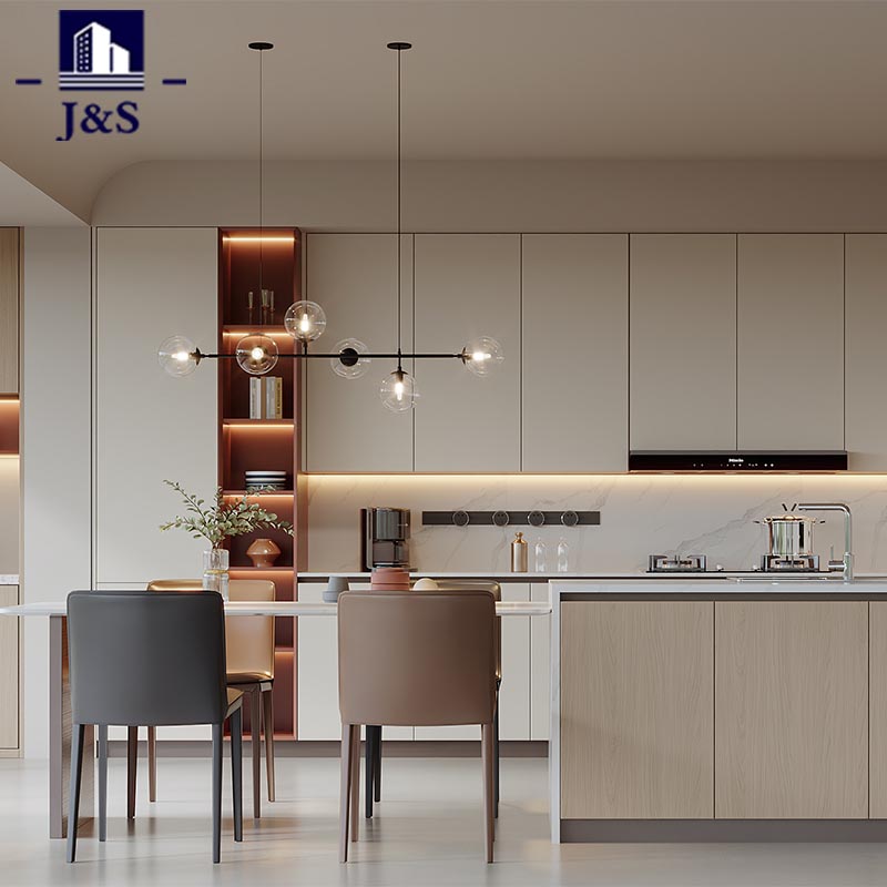 Mga Modernong Thermoformed Kitchen Cabinets